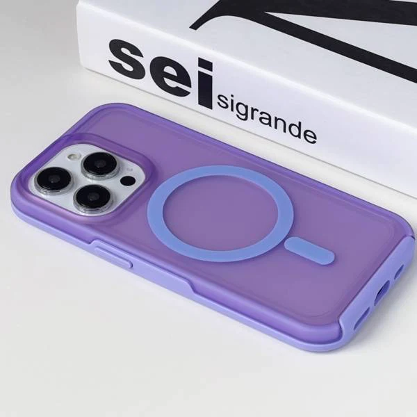 iPhone 15 Pro Max Magnetic Magsafe (Symmetry Silicone) Case